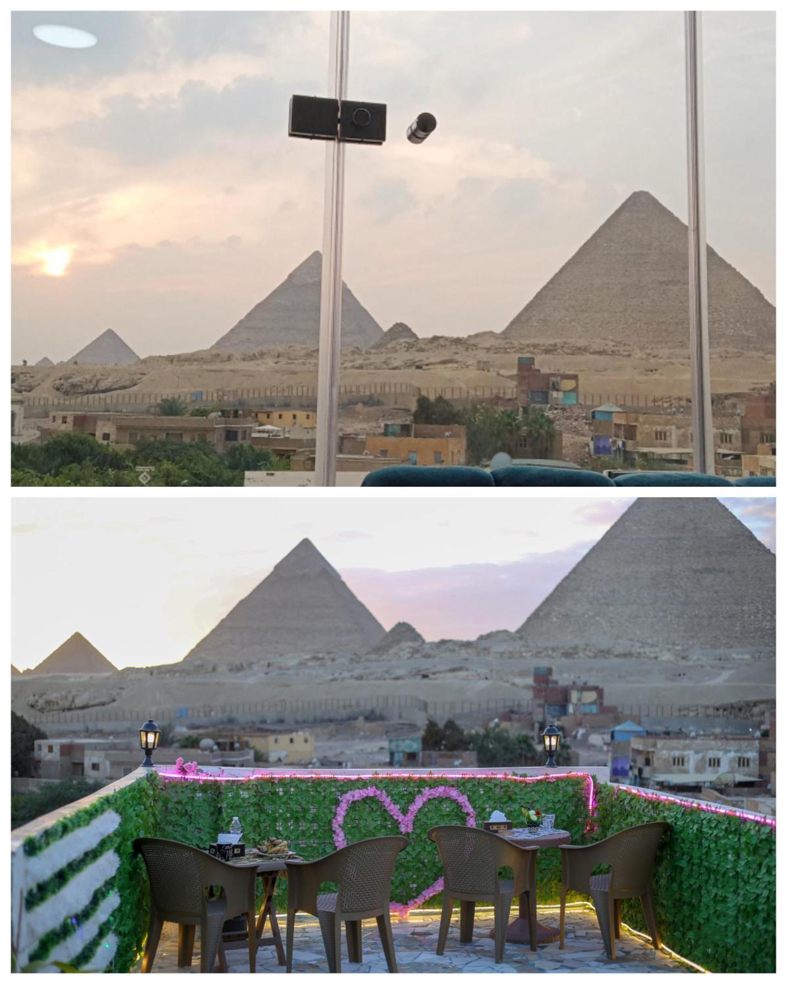 Pyramids Show Hotel Kafret el-Gabal Exteriör bild